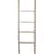 Ekena Millwork 19"W x 60"H x 3 1/2"D Vintage Farmhouse 4 Rung Ladder, Barnwood Decor Collection, Chalk Dust White DECR019X060X04LDRWH - alternate 2